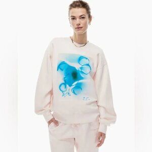 Aritzia Community x Lea Colombo Limited Edition Crewneck Pink Blue Size Medium